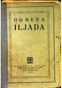 Homera Iljada 1927 r