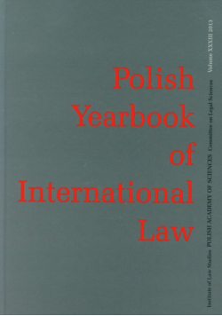 Polish Yearbook of International Law tom XXXIII