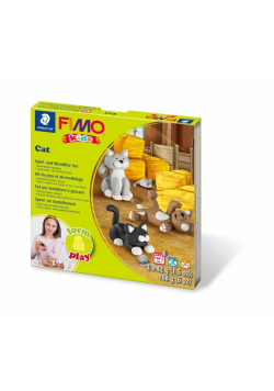 Zestaw Fimo Kids Form&Play Koty 4x42g