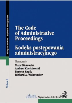 Kodeks postępowania administracyjnego LITERATURA OBCOJĘZYCZNA