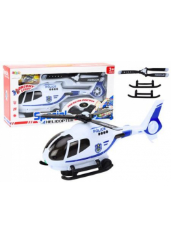 Helikopter policyjny ze światłem i dźwiękiem