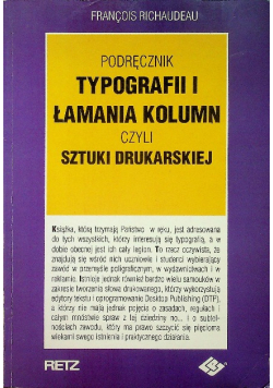 Podręcznik typografii i łamania kolumn czyli sztuki drukarskiej