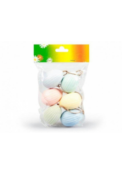 Jajka plastikowe MIX 6cm 6szt
