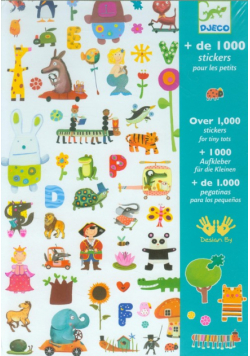 Zestaw naklejek ze zwierzątkami 1000 elementów
