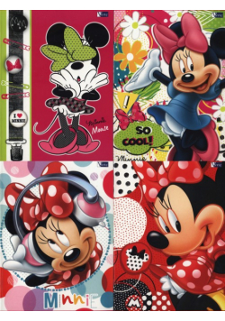 Zeszyt A5 Minnie w kratkę 16 kartek 20 sztuk mix