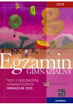Egzamin gimnazjalny testy z przedmiotów humanistycznych z płytą CD