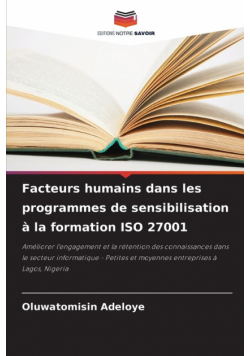 Facteurs humains dans les programmes de sensibilisation à la formation ISO 27001