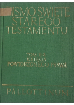 Pismo Święte Starego Testamentu, tom II-3