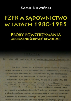 PZPR a sądownictwo w latach 1980-1985