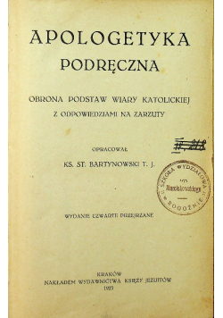 Apologetyka podręczna 1923r.