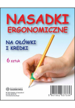 Nasadki ergonomiczne na ołówki i kredki 6 sztuk