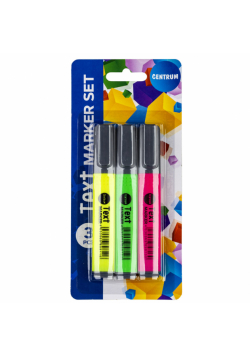 Markery fluoroscencyjne 3 kolory 89810