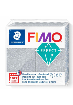 Masa termoutwardzalna Fimo 57g srebrny metaliczny
