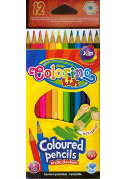 Kredki ołówkowe heksagonalne Colorino Kids 12 sztuk