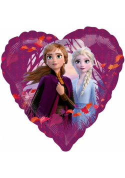 Balon foliowy Frozen 2 standard serce 43cm