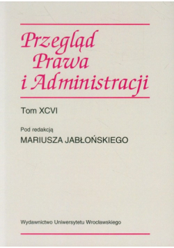 Przegląd Prawa i Administracji, tom 96