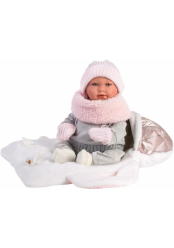 Lalka bobas Mimi nosidełkiem 42cm