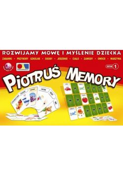 Rozwijamy mowę i myślenie dziecka Zestaw 1 Piotruś Memory