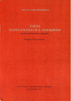 Zarys słowotwórstwa polskiego