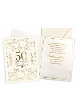 Karnet Rocznica ślubu 50