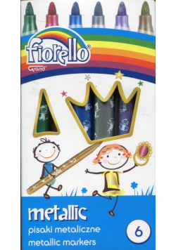Pisaki metaliczne Fiorello 6 kolorów