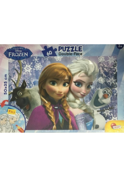 Puzzle dwustronne Kraina Lodu Siostry 60