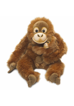 Orangutan mama z dzieckiem 30 cm