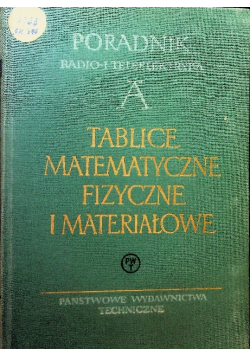 Tablice matematyczne fizyczne i materiałowe