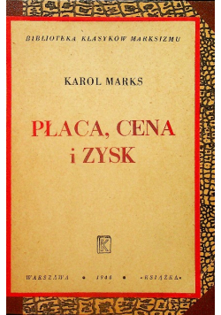 Płaca cena i zysk 1948 r.
