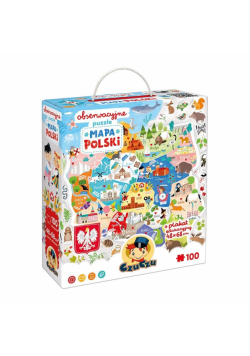 CuCzu Obserwacyjne puzzle Mapa Polski 100el 5+