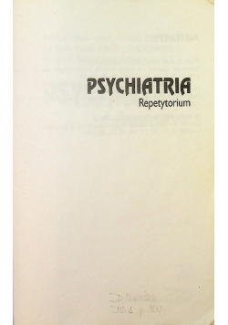Psychiatria Repetytorium