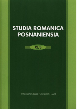 Studia Romanica Posnaniensia XL/3