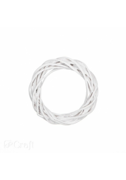 Wianek wiklinowy biały 15 cm