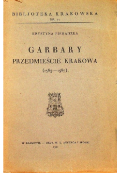 Garbary przedmieście Krakowa 1931 r.