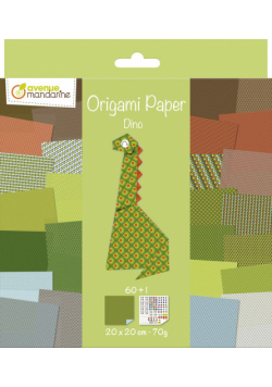 Papier do origami Dino 60 arkuszy