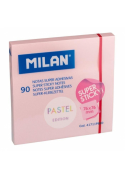 Karteczki samoprzylepne 76x76/90K różowe MILAN