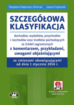Szczegółowa klasyfikacja dochodów, wydatków, przychodów i rozchodów oraz środków pochodzących ze źródeł zagranicznych