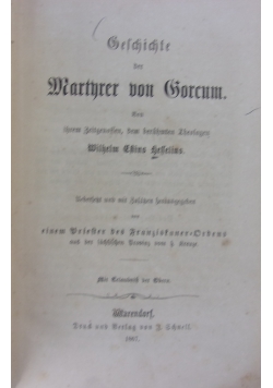 Geschichte der Martyrer von Gorcum, 1867 r.