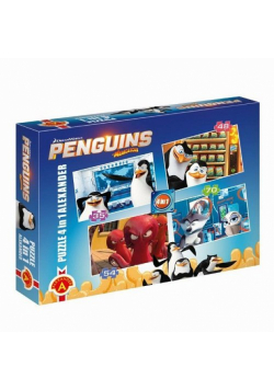 Puzzle 4 w 1 Pingwiny z Madagaskaru 229