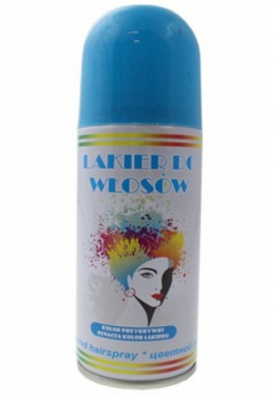 Lakier do włosów niebieski 125ml
