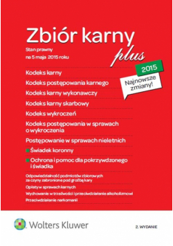 Kodeks karny 2015 PLUS