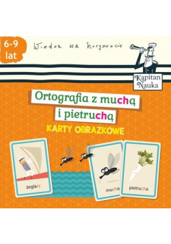 Karty obrazkowe Ortografia z muchą i pietruchą 6-9 lat