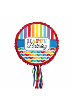 Piniata Birthday Brights papier / plastik 45x45x8,