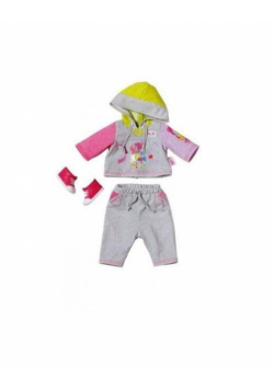 Ubranko dla lalek Baby born Deluxe Jogging Complete Set szare