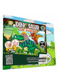 Zestaw do wyklejania plasteliną - Dinozaury