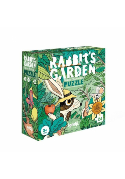Puzzle 24 z grą dla dzieci Ogród Króliczków