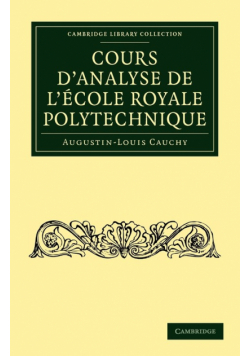 Cours D'Analyse de L'Ecole Royale Polytechnique