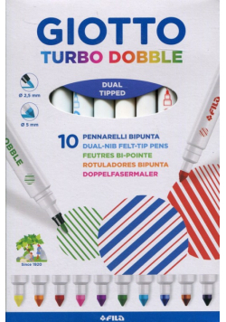 Giotto Flamastry Turbo Dobble 10 sztuk