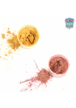 Pigment metaliczny zestaw nr 4 - 2 kolory po 10ml (złoty/łososiowy)