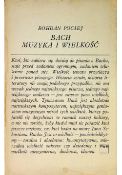 Bach Muzyka i wielkość